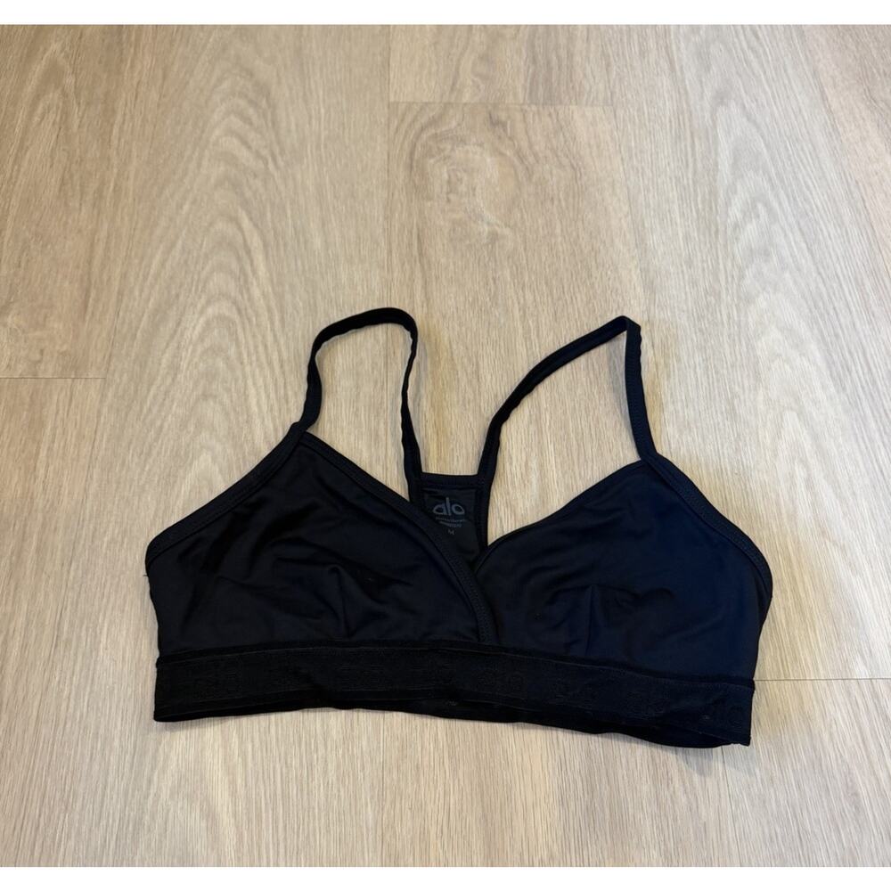 Alo Yoga Women's Black Sports Bra Bralette Size M